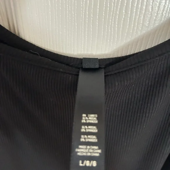 Skims Lounge Black Slip Dress, NWT, size Large - Picture 4 of 6